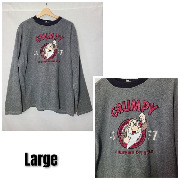 Vintage Disney fleece crew neck- Size large - Picture 2 of 5
